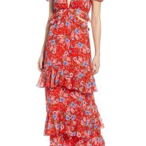 NWT WAYF Lavina Tiered Maxi Dress Size XS